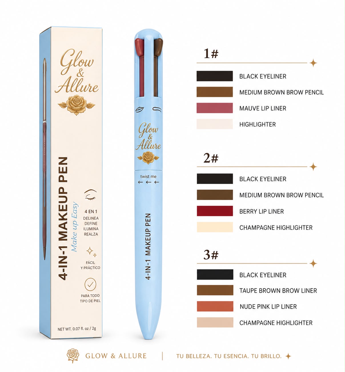 Glow & Allure 4-in-1 Makeup Pen