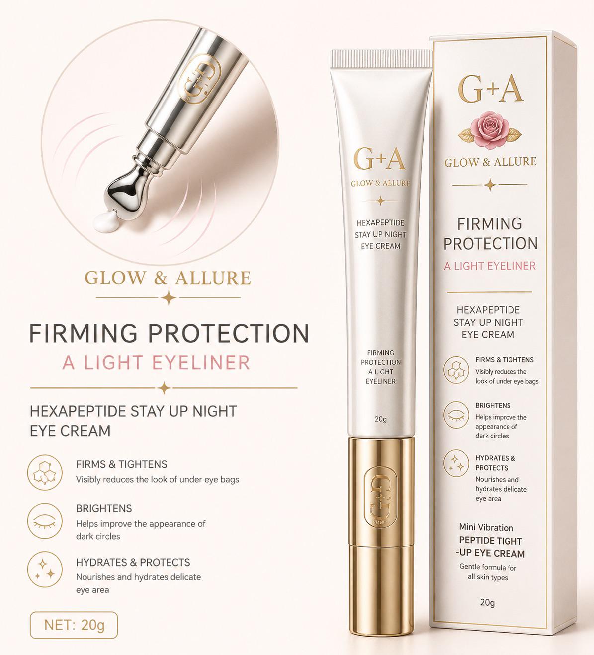 GlowLift Eye Cream – Contorno de Ojos Reafirmante